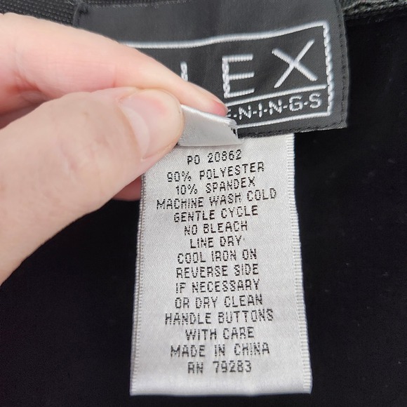 Alex Evenings Womens Black Velvet Maxi Skirt XL Glam NYE Formal Holiday Cocktail - Picture 6 of 7